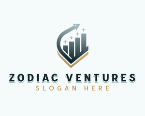 Venture Capital Arrow Graph logo design