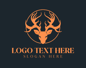 Antelope - Elk Deer Hunting logo design