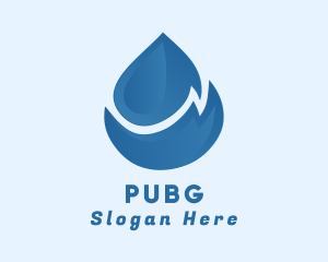 Water - Blue Water Droplet logo design