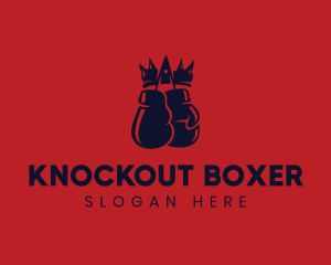 Boxer - Boxing Glove Crown logo design