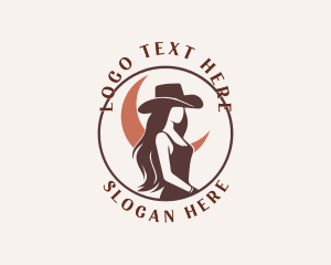 Cowgirl Woman Rodeo Logo