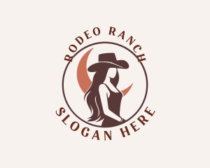 Cowgirl - Cowgirl Woman Rodeo logo design
