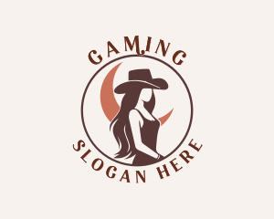 Rodeo - Cowgirl Woman Rodeo logo design