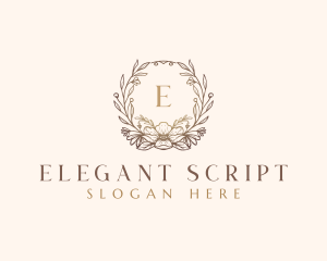 Frame Flower Floral logo design