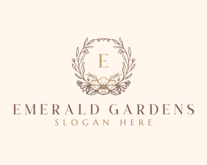 Frame Flower Floral logo design