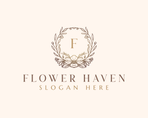 Frame Flower Floral logo design