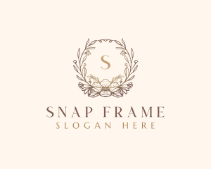 Frame Flower Floral logo design