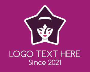 App Icon - Beautiful Woman Star logo design