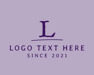 Author - Simple Vintage Typewriter logo design