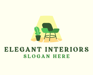 Chair Interior Furniture logo design