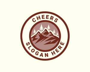 Mountain Summit Scenery Logo