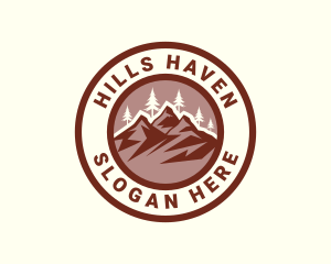 Mountain Summit Scenery logo design