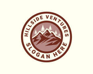 Hillside - Mountain Summit Scenery logo design