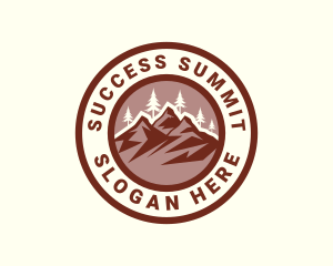 Mountain Summit Scenery logo design