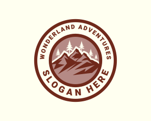 Mountain Summit Scenery logo design