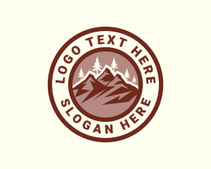 Mountain Summit Scenery Logo
