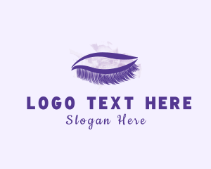 Cosmetic - Watercolor Beauty Eyelash logo design