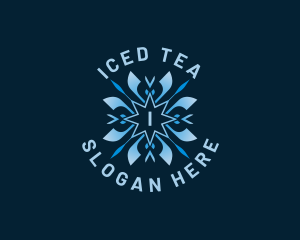 Cold Ice Snowflake logo design