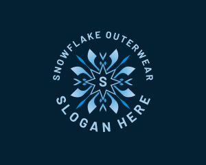 Cold Ice Snowflake logo design