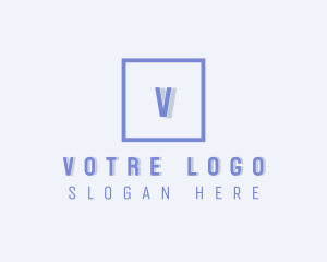 Marketing - Corporate Square Lettermark logo design