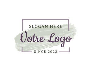 Personal - Watercolor Paint Wordmark logo design
