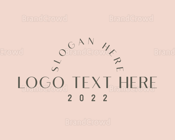 Elegant Wordmark Arch Logo