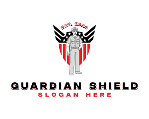 Policeman - Police Patrol Shield logo design