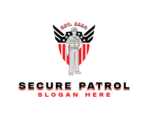 Patrol - Police Patrol Shield logo design