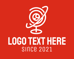 Globe - Web Camera Orbit logo design