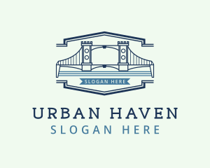 Urban Bridge Infrastructure logo design