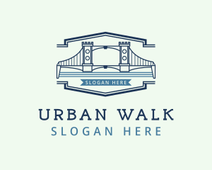 Urban Bridge Infrastructure logo design