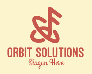 Orbit Musical Note logo design