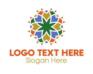 Festive Floral Pattern Logo