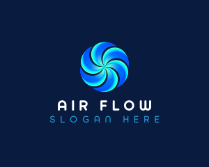 HVAC Fan Cooling logo design