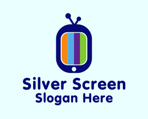 Colorful  Tv Screen Logo