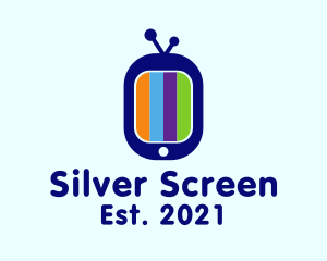 Colorful  Tv Screen logo design