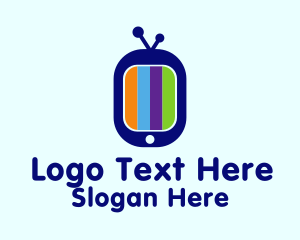 Colorful  Tv Screen Logo