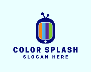 Colorful  Tv Screen logo design