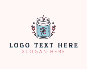 Candle - Scented Candlelight Decoration logo design