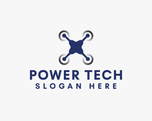 Drone Tech Gadget Logo