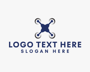 Vlogger - Drone Tech Gadget logo design