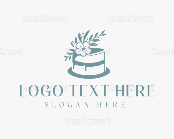 Flower Baking Cake Logo