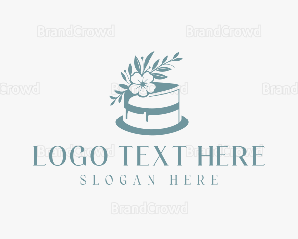 Flower Baking Cake Logo