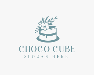 Sweet - Flower Baking Cake logo design