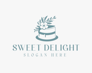 Flower Baking Cake logo design