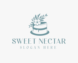 Flower Baking Cake logo design