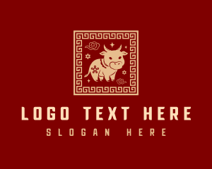 Sparkle - Chinese Cow Ox logo design