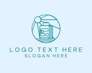 Voucher - Blue Ticket Booth logo design