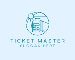 Box Office - Blue Ticket Booth logo design