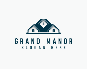 Mansion - Mansion Roofing Residence logo design